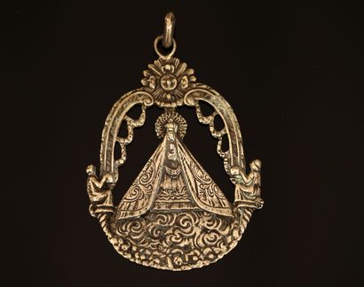 RELIGIOSA - LARGE pendentive in silver min...
