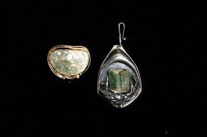 SET in silver min 800/°° comprising a large...