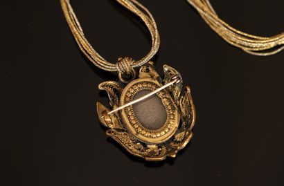 Gilded metal picture-holder PENDANT with...