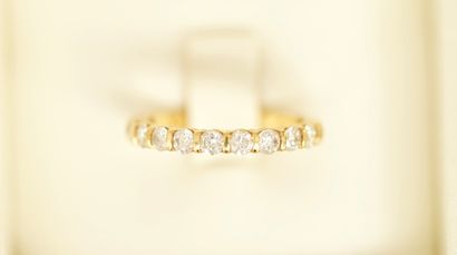 HALF-ALLIANCE in 18K (750/°°) yellow gold...