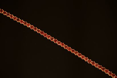LINE BRACELET in 925/°° gold-plated silver...