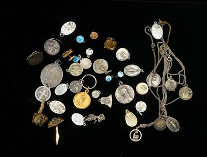 RELIGIOSA - Silver-plated SET of various...