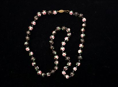 FANTAISIE - Polychrome cloisonné enamel bead...