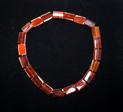 SAUTOIR without clasp made of rectangular...