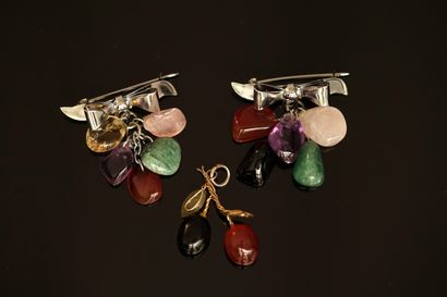 FANTAISIE - Gilded and silver-plated metal...