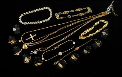 FANTAISIE - Gilded metal ENSEMBLE including...