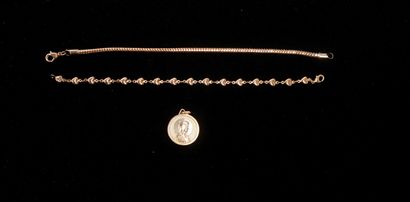 FANTAISIE - Gold-plated SET including 1 BRACELET...