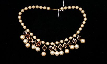 FANTAISIE - Imitation pearl COLLERETTE with...