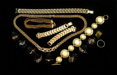 FANTAISIE - Gilded metal ENSEMBLE including...