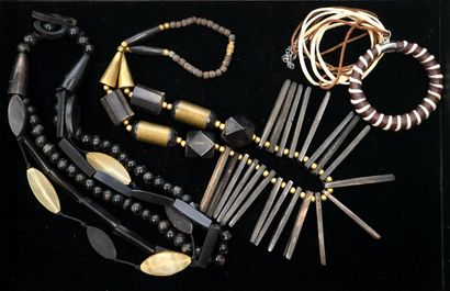 FANTAISIE - SET in wood, horn, brass and...