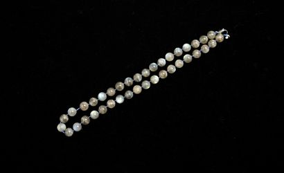 NECKLACE with round labradorite balls, D:...