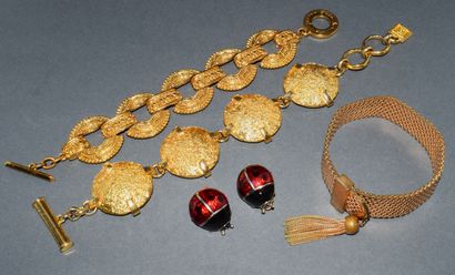 FANTAISIE - Gilt or silver-plated metal ENSEMBLE...