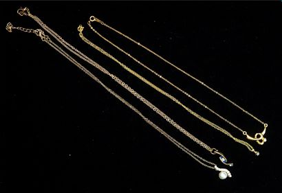 FANTAISIE - SET in gilded metal including...