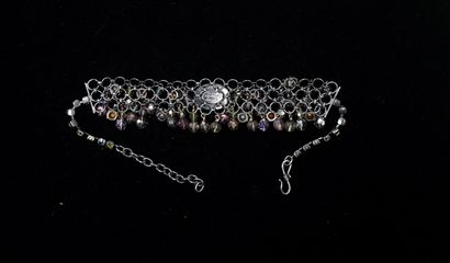 PHILIPPE FERRANDIS - NECKLACE in black patinated...