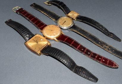 SET OF steel and plated watches to restore,...