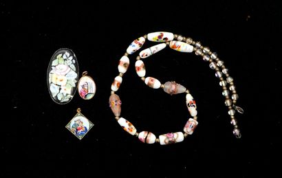 FANTAISIE - ENSEMBLE with Murano pearls and...