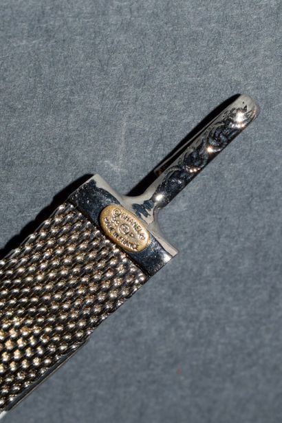 CHANEL, Made in France - Silver-plated, knitted...