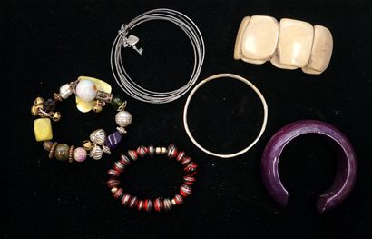 FANTAISIE - SET in silver or gold metal including...