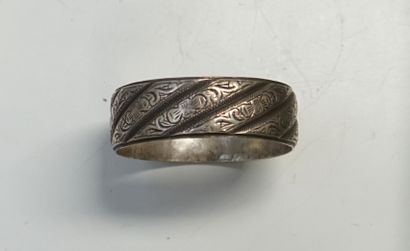 Rigid JONC BRACELET in silver min 800/°°...