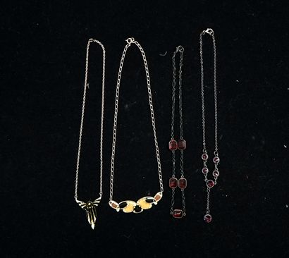 FANTAISIE - SET in silver-plated and patinated...
