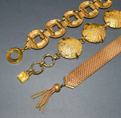 FANTAISIE - Gilt or silver-plated metal ENSEMBLE...