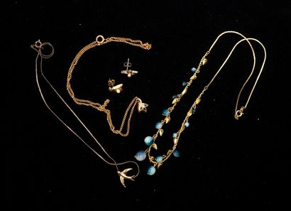 FANTAISIE - Gilded metal SET including 3...