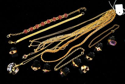 FANTAISIE - Gilded metal ENSEMBLE including...