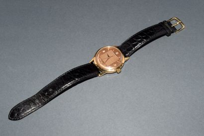 MOVADO - Wristwatch in 18K (750/°°) yellow...