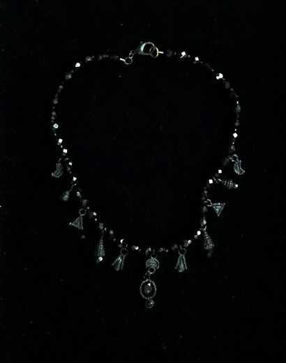 CHANTAL THOMASS - Black faceted pearl 