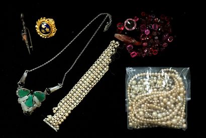FANTAISIE - Gilded and silvered metal ENSEMBLE...