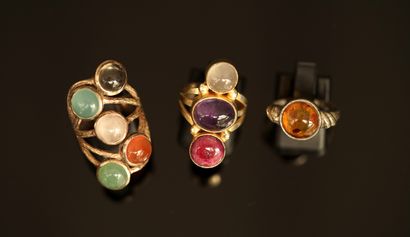 FANTAISIE - Gilded metal SET including 3...