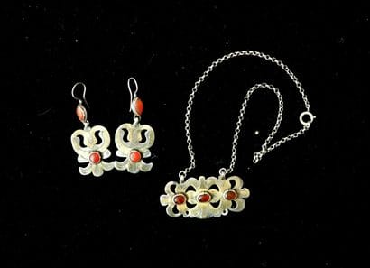 SET in silver min 800/°° comprising 2 PAIRS...