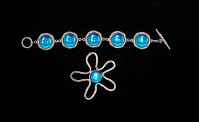 BICHE DE BERE - BRACELET in silver-plated...