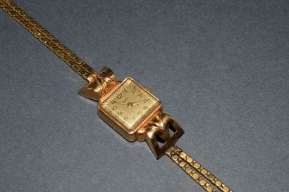 FIAT - MONTRE bracelet in 18K (750/°°) yellow...