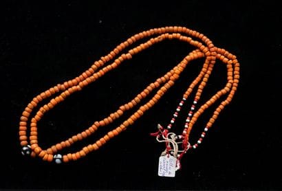 SET of 2 wedding necklaces with imitation...
