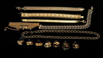 FANTAISIE - Gilded metal ENSEMBLE including...