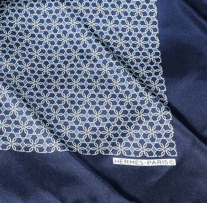 HERMES - CRAVATE AND ITS POCKET, signed,...