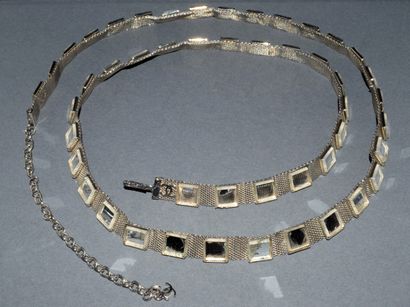 CHANEL, Made in France - Silver-plated, knitted...