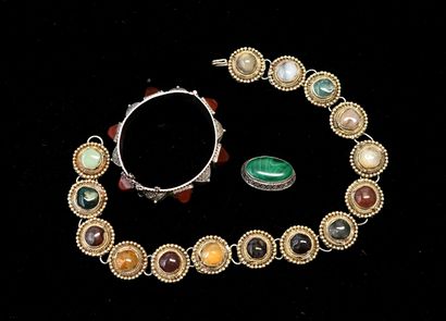 SET in silver min 800/°° comprising 1 rigid...
