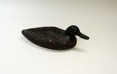 Canard appelant en bois peint, Baie de la...