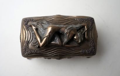 Coffret en résine patiné style Art Nouveau...