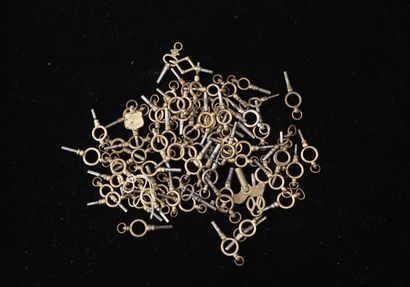 Important lot de clefs de montres en mét...