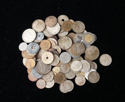 Ensemble de pièces anciennes diverses france...