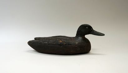 Canard appelant en bois peint, Baie de la...