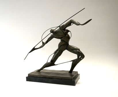 MOREAU - Le lanceur de javelot, bronze à...
