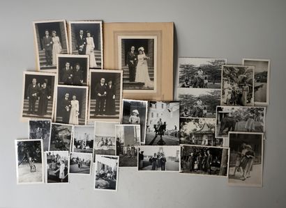Ensemble de photos formats divers famille,...