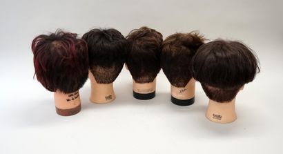 Set of 5 natural hair styling heads. As ...