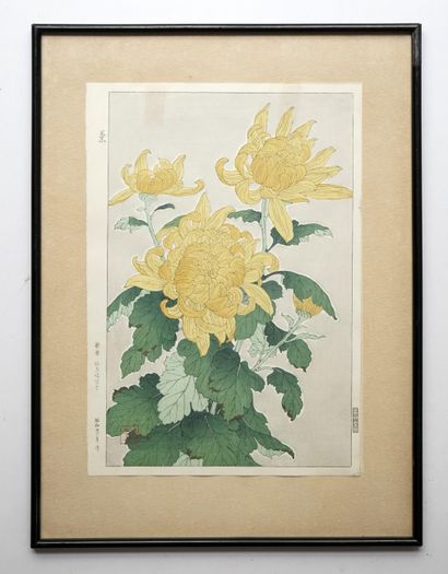 Estampe oban tate-e de KAWARAZAKI SHODO:...