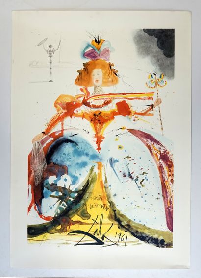 D'après Dali, photogravure en couleurs par...