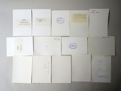 ENSEMBLE de 14 tirages argentiques de photos...
